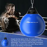 21 Inch Water Punching Bag with Adjustable Metal Chain-Blue