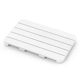 Waterproof HIPS Spa Shower Mat for Bathroom with Non Slip Foot Pads-White