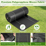 6.5 x 330/4 x 250/6 x 300 Feet Weed Barrier Landscape Fabric-4 ft