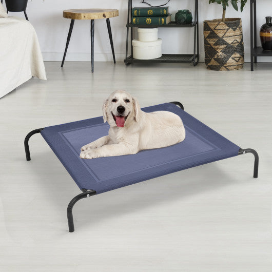 Large Indoor Outdoor Camping Steel Frame Elevated Pet Cot Mat-XL