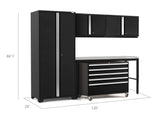 Pro Series 5 Piece Cabinet Set with Wall, Tool Cabinet, Locker and 84 In. Workbench
