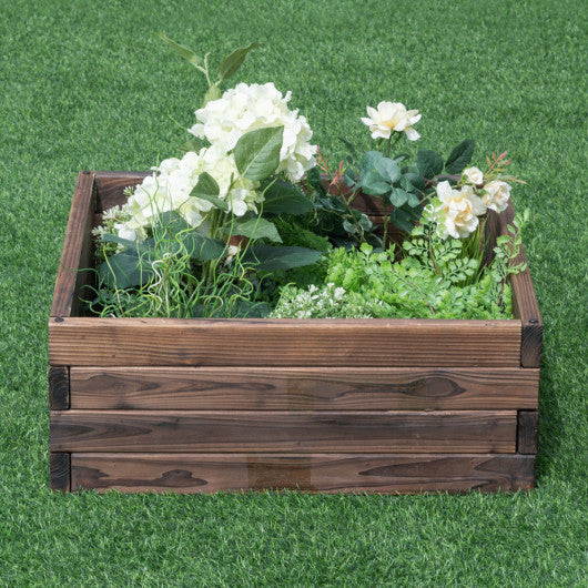 Square Raised Garden Bed Flower Vegetables Seeds Planter