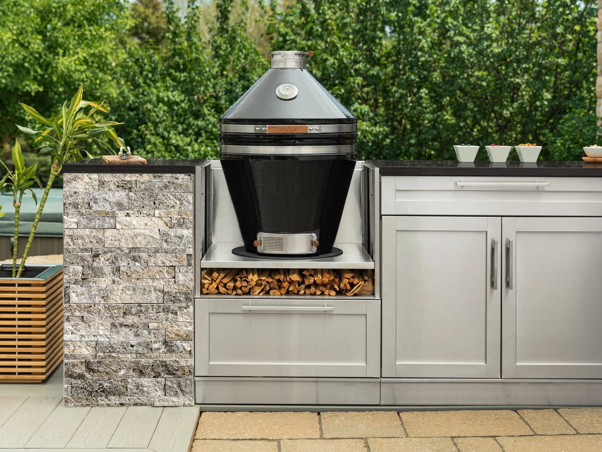 Outdoor Kitchen Signature Series 6 Piece Cabinet Set with Kamado Cabinet