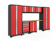 Bold Series 8 Piece Cabinet Set with Tool, Base, Wall Cabinets and 30 In. Lockers