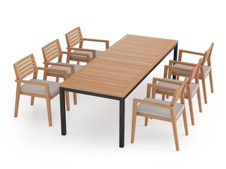 Rhodes 6 Seater Dining Set with 96 In. Table