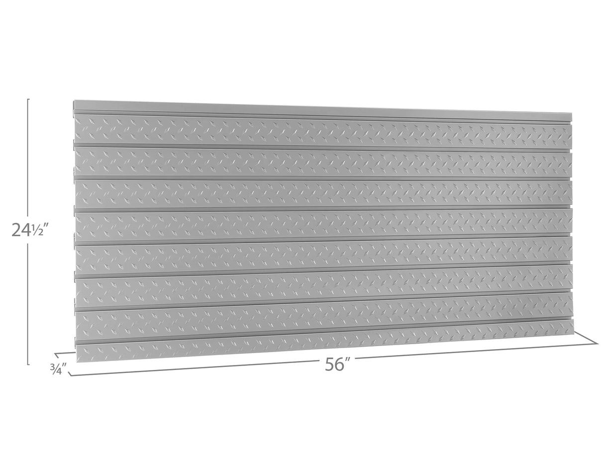 Pro Series Diamond Plate Slatwall Backsplash