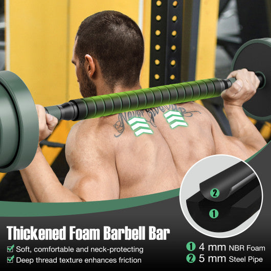 Adjustable Weight Dumbbell Set with Connector-Black & Gray