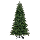 Artificial Christmas Tree Green Hinged Holiday Tree with 721/1019 Lush Branch Tips-6 ft