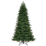 Artificial Christmas Tree Green Hinged Holiday Tree with 721/1019 Lush Branch Tips-7.5 ft