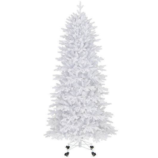 7 FT Artificial Xmas Tree with 1880 PE PVC Branch Tips for Party and Carnival