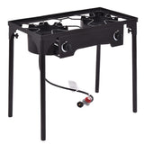 150000 BTU Double Burner Outdoor Stove BBQ Grill