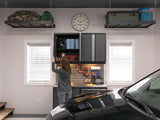 Pro Series 5 Piece Cabinet Set with Sink, Wall Cabinet, Tool Drawer, and Worktop