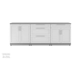 Outdoor Kitchen Stainless Steel 3 Piece Cabinet Set with 2-Door, 3-Drawer and Bar Cabinet