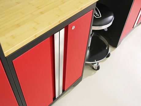Bold Series 11 Piece Cabinet Set with Display Shelves, Wall Cabinets and 30 In. Lockers