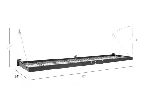 Pro Series 2 Ft. X 8 Ft. Wall Mounted Steel Shelf