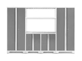 Bold Series 6 Piece Cabinet Set with Multi-Use Locker, Base Cabinet, Display Shelf, and Worktop