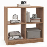 4-Cube Kids Bookcase with Open Shelves-Natural