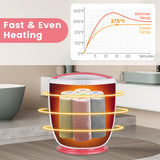 Countertop Towel Warmer Bucket with Auto Shut Off-Pink