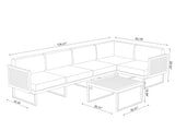 Monterey 5 Seater Sectional with Coffee Table