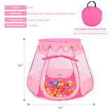 Pink Portable Kid Play House Play Tent with 100 Balls