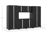 Pro Series 6 Piece Cabinet Set with Wall, Base Cabinets and Lockers
