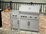 Outdoor Kitchen Signature Series 6 Piece Cabinet Set with Kamado Cabinet