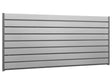 Bold Series 60 In. Silver PVC Slatwall Backsplash (10 Sq.Ft.)