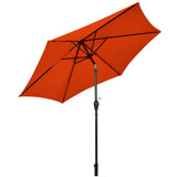 10 Feet Outdoor Patio Umbrella with Tilt Adjustment and Crank-Orange