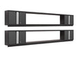 Bold Series 6 Piece Cabinet Set with Wall Cabinets and 72 In. Display Shelves