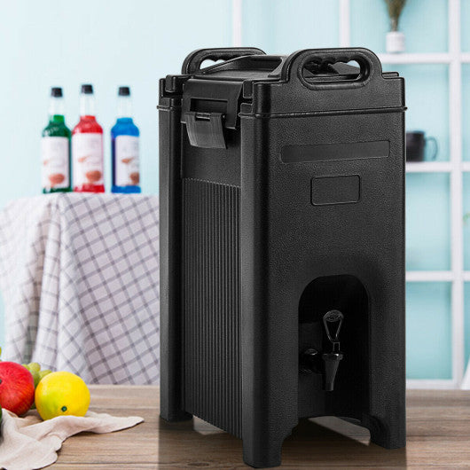5 Gallon Insulated Beverage Server Dispenser-Black