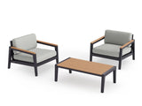 Rhodes 2 Seater Chat Set with Coffee Table