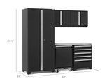 Pro Series 6 Piece Cabinet Set with Tool Drawer, Wall Cabinet, Locker and Utility Cart