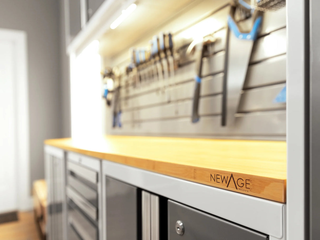 Bold Series 12 Piece Cabinet Set with Tool, Base, Wall Cabinets and 2 Lockers