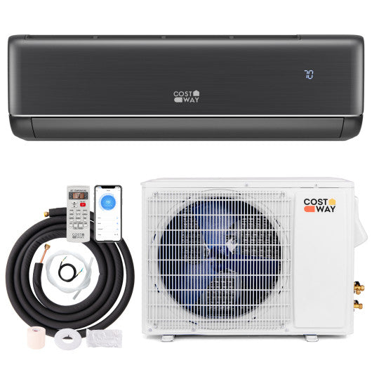 Energy Star Certified 24000 BTU 21 SEER2 208-230V Mini Split Air Conditioner and Heater Gray Wifi Enabled