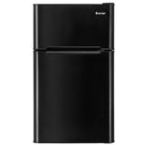 3.2 cu ft. Compact Stainless Steel Refrigerator-Black