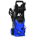 1800W 2030PSI Electric Pressure Washer Cleaner with Hose Reel-Blue