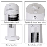 Fantask 35W 28 Inch Quiet Bladeless Oscillating Tower Fan-White