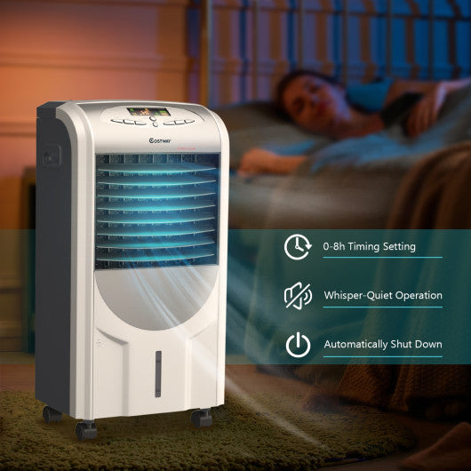 Portable Air Cooler Fan with Heater and Humidifier Function