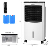 3-in-1 Portable Evaporative Air Conditioner Cooler with Remote Control