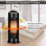 1500 W LED Portable Oscillating PTC Ceramic Space Heater