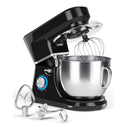 7.5 Qt Tilt-Head Stand Mixer with Dough Hook-Black