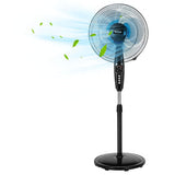 16 Inches Adjustable Height Fan with Quiet Oscillating Stand for Home and Office