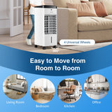 3-in-1 Evaporative Air Cooler with 4 Modes-White