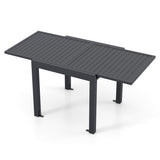 Expandable Patio Dining Table for 4-6 People-Grey