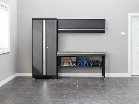 Bold Series 8 Piece Set with 30 in Locker, Wall Cabinet and Worktop