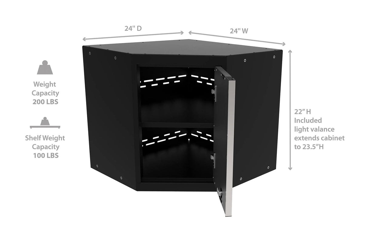 Pro Series Corner Wall Cabinet