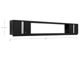 Bold Series 3 Piece Cabinet Set with Wall Cabinets and 72 In. Display Shelf