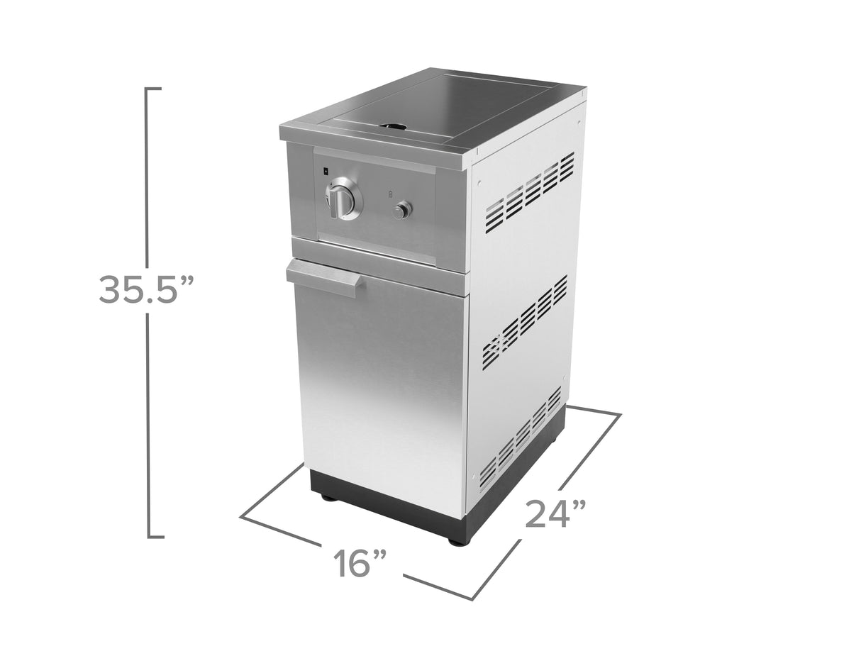 Outdoor Kitchen Stainless Steel Performance Side Burner with Cabinet