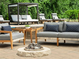 Lakeside 6 Seater Chat Set with Coffee Table and Side Table