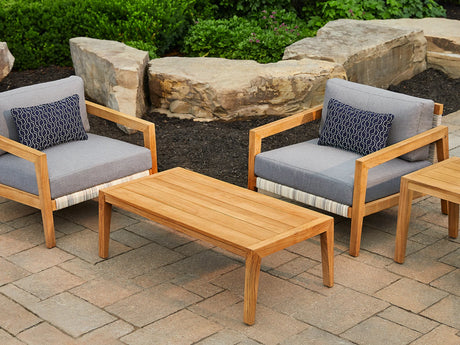 Lakeside 4 Seater Chat Set with Coffee Table and Side Table